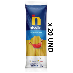 FIDEOS TALLARIN GRUESO NICOLINI 20  X 450 GR.