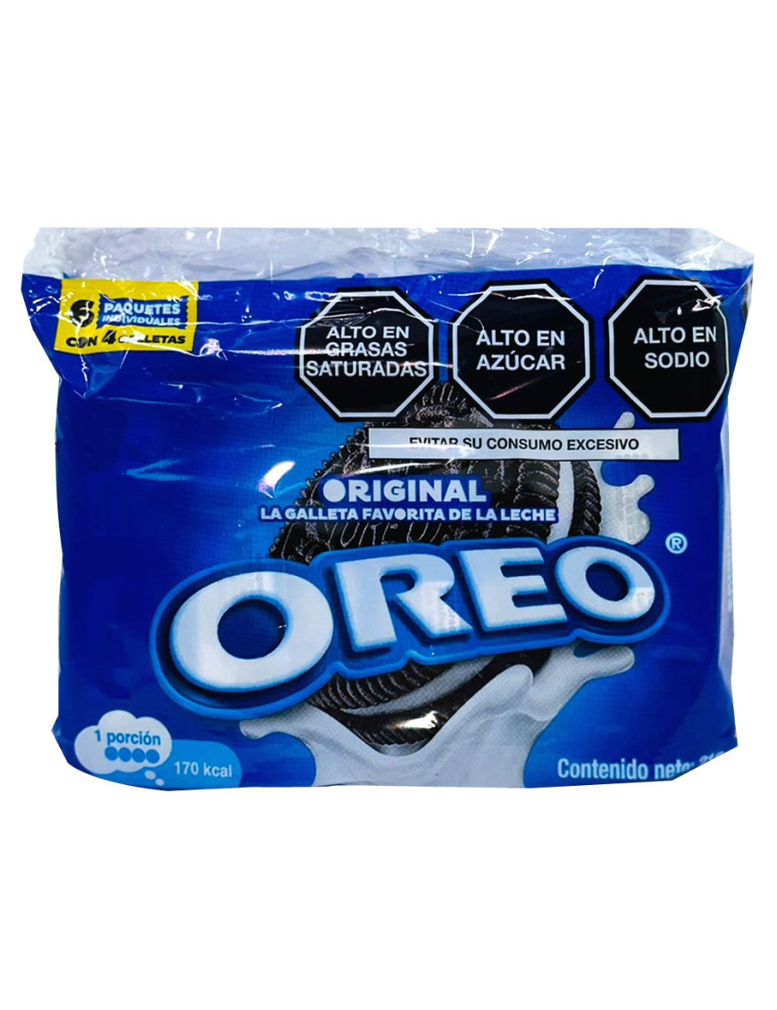 OREO GALLETAS X 216 GR SIX PACK ORIGINAL