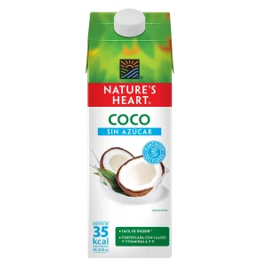 BEBIDA DE COCO NATURE'S HEART SIN AZUCAR CAJA 946 ML